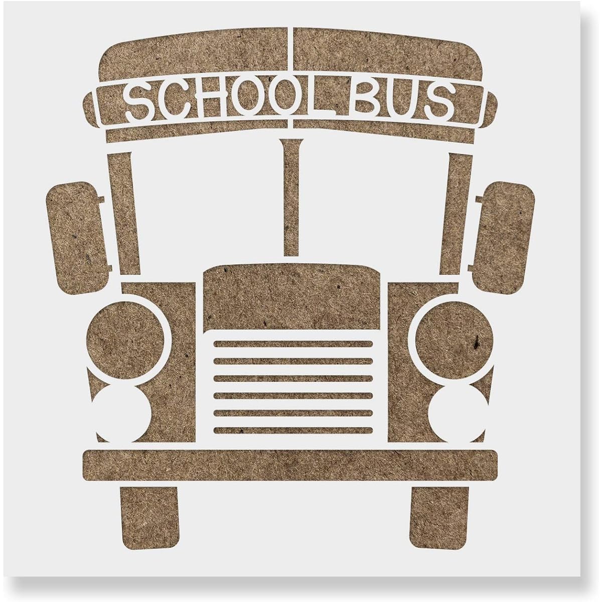 School Bus Stencils - Reusable Stencils for Painting - Create DIY School Bus Home Decorations