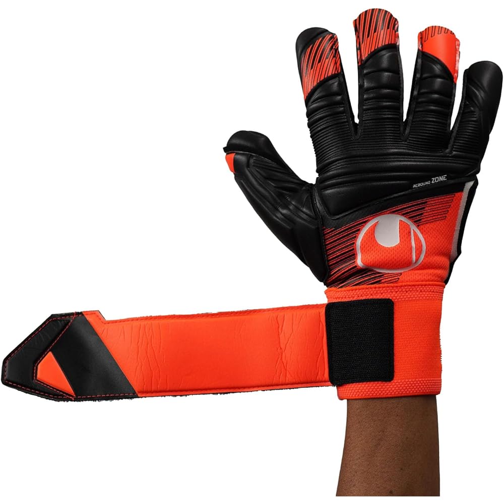 uhlsport Match Durable Soccer GK Keeper Gloves Super Resist Half Negative