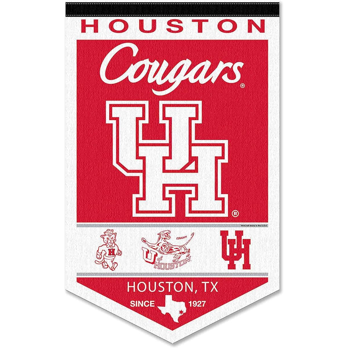 Houston Cougars Heritage History Banner Pennant