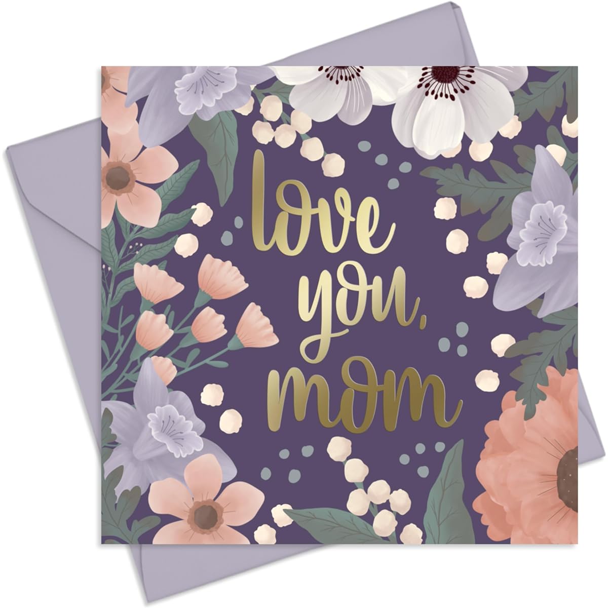 Mother's Day Card from Daughter or Son to Mother - Heartfelt Message - Unique Design with Room for Personal Notes