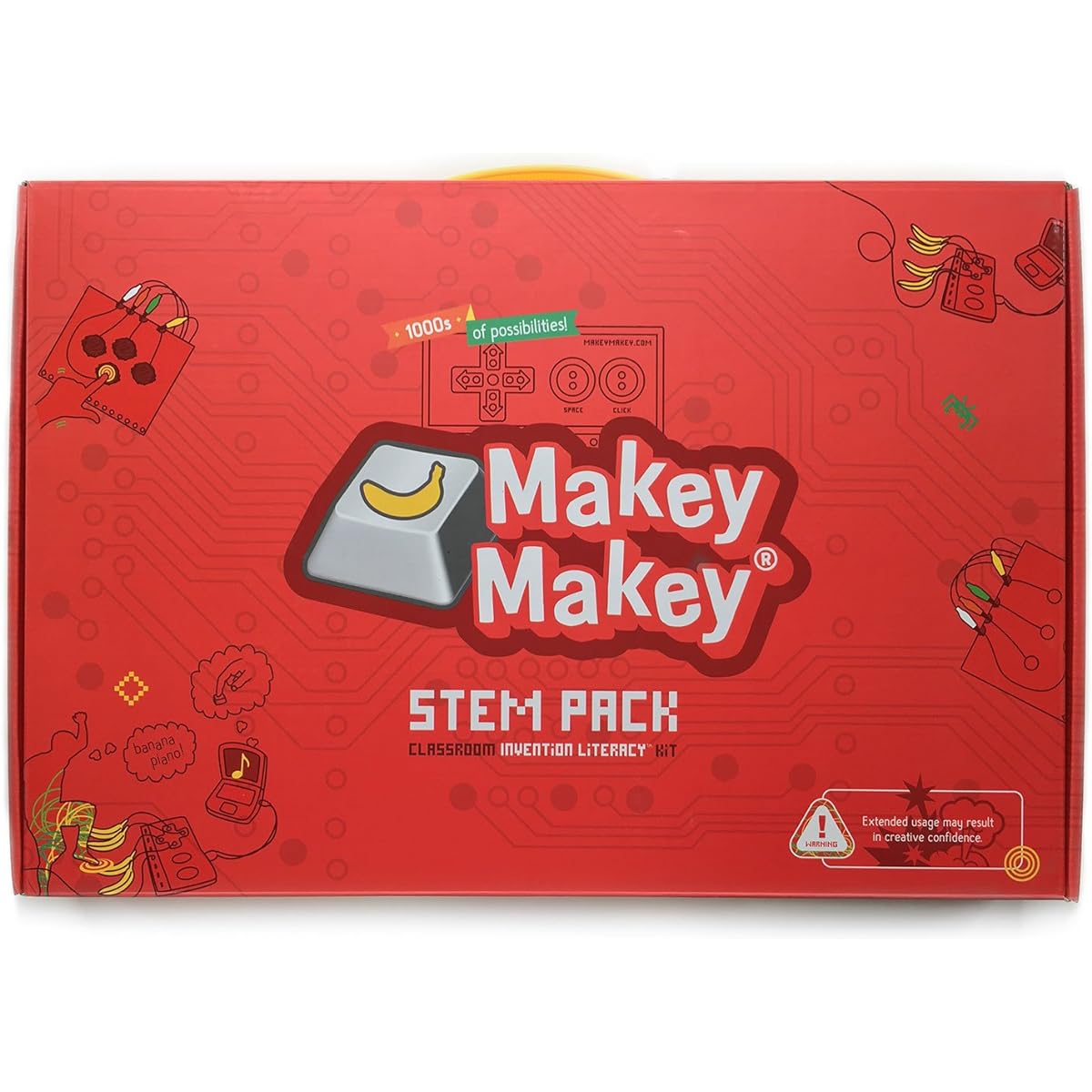 Makey Makey STEM Pack Classroom Invention Literacy Kit by JoyLabz - Hands-on Technology Learning Fun - Science Education - 1000s of Engineering and Computer Coding Activities - Ages 8+
