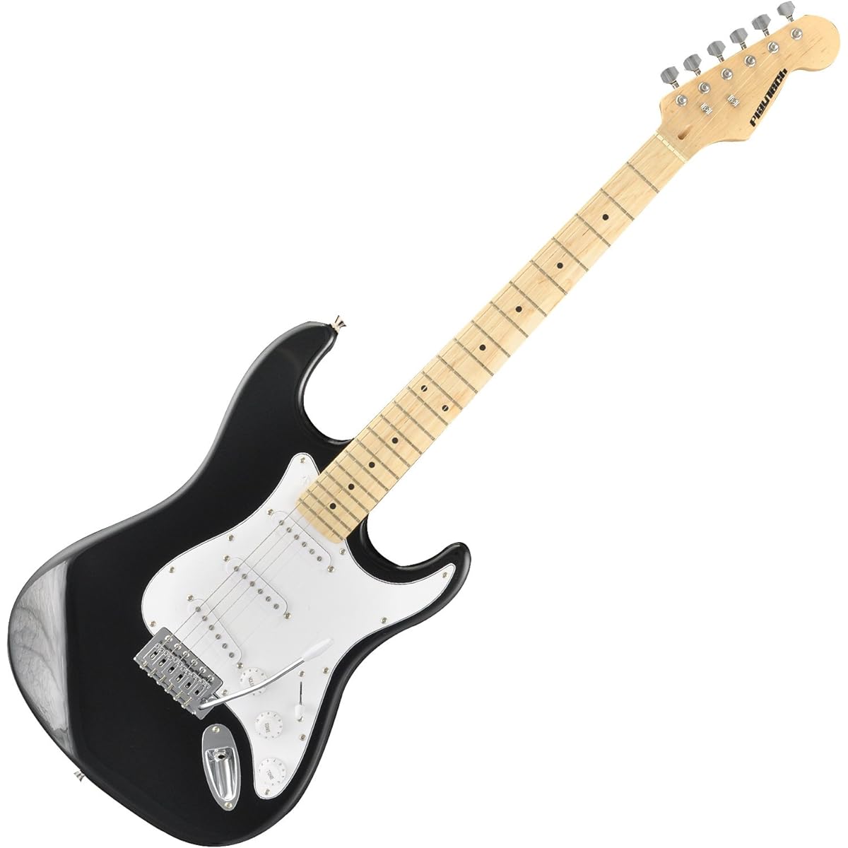 PLAYTECH Electric Guitar ST250 BLACK Maple