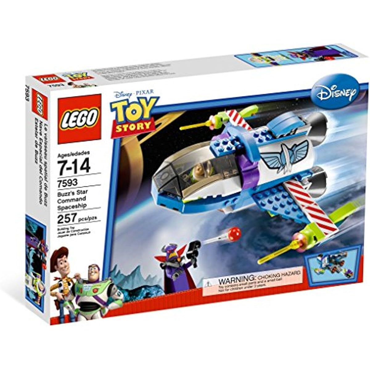Lego Toy Story Buzz's Star Command Ship Set (7593) Block Toy (Parallel Import)