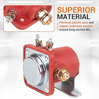 SS581T/ALL76203 12V Heavy Duty SW3 Hot Rod Starter Solenoid Relay Replacement Johnson/Ford/Trim Motor Evinrude Outboard Motor Ford 1956+ B6AZ-11450-A SW3 B-6A-11450A C6AF C7AF C9AF SS588 F496
