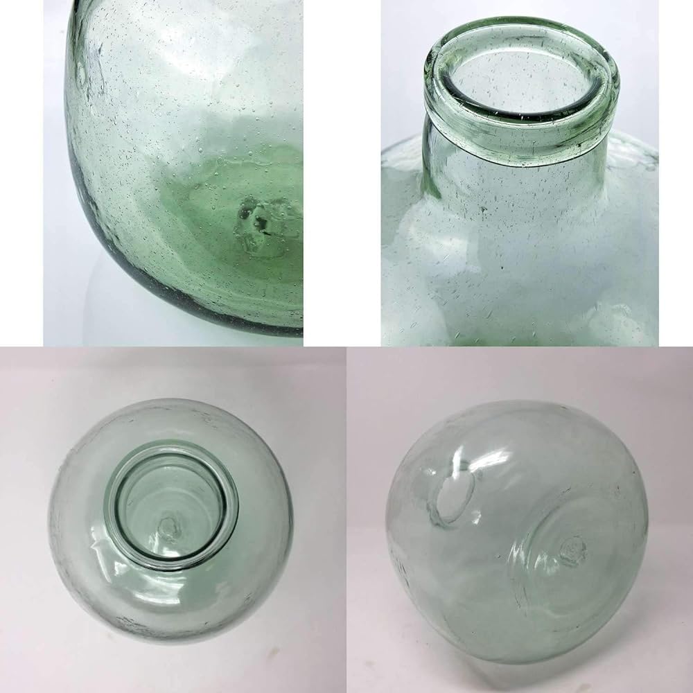 SPICE OF LIFE Vase Classical Glass Flower Base G Diameter 22cm Height 28cm Recycled Glass Handmade LKDT2530