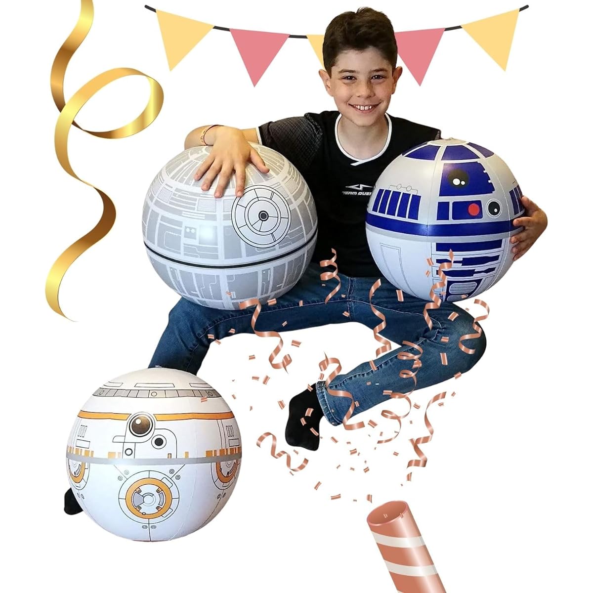 Large Play Ball Set - Indoor and Outdoor Fun Gift - Can be used for play/room decoration/party decoration/pool inflatable water toys