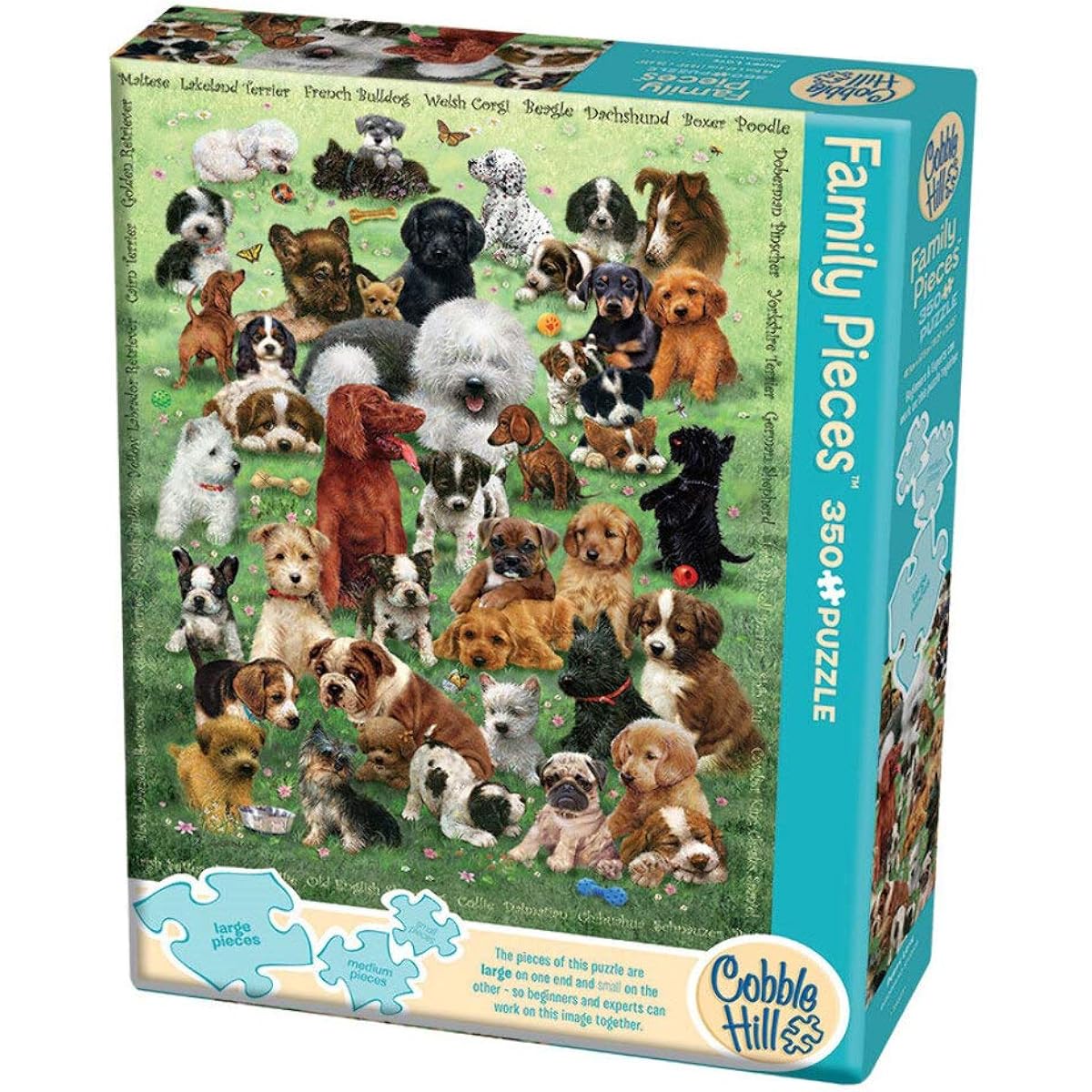 Cobble Hill Puppy Love 350 Piece Family Puzzle