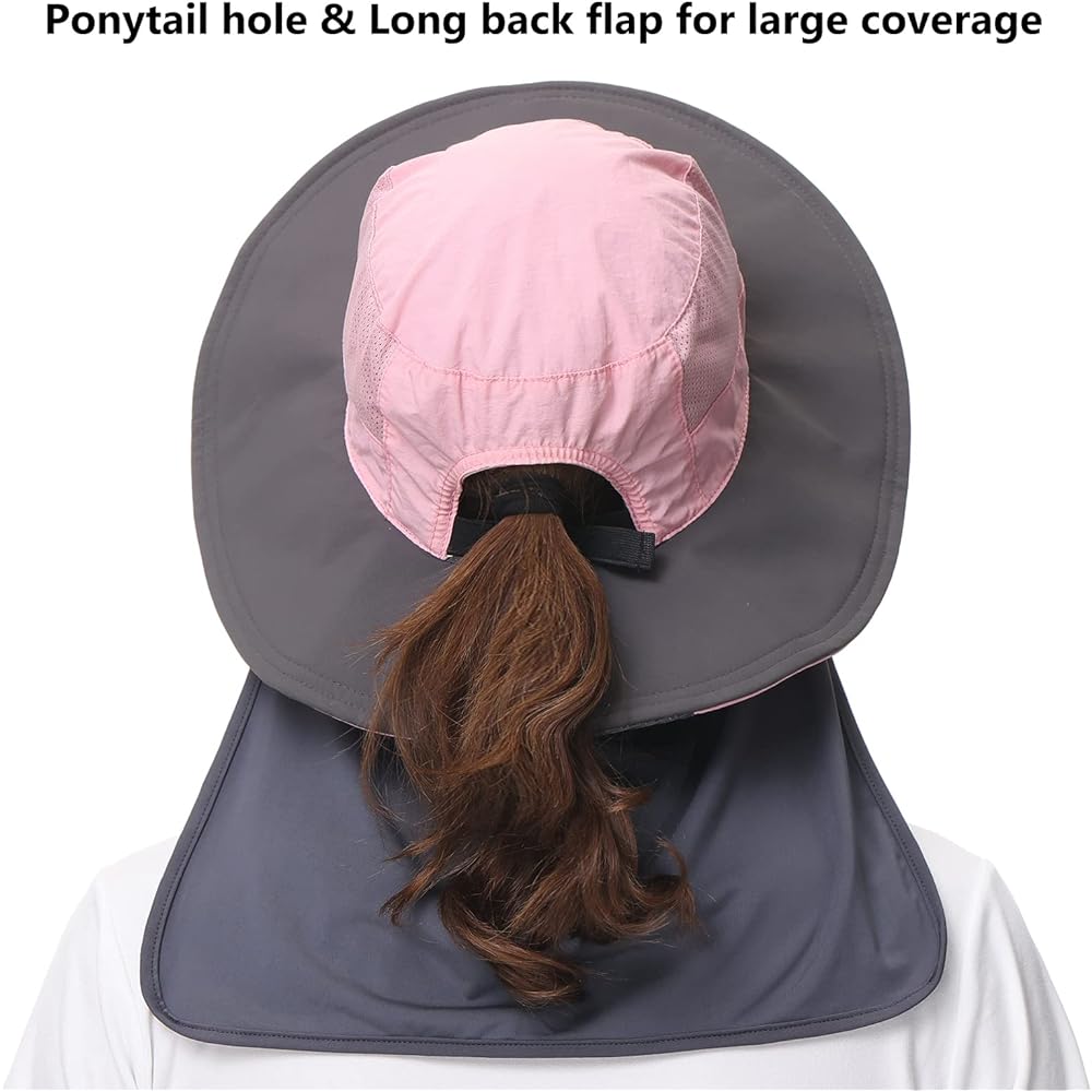 Bassdash Women's Fishing Hat [Water Repellent UPF50+ UV Protection Quick Drying Lightweight] Cap Fishing Sun Hat Farming Climbing