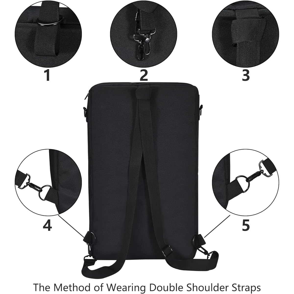 AZTOPA Travel Carry Case Compatible with DDJ-FLX4 Controller Protector Bag Backpack Compatible with Pioneer DDJ-SB3 400 FLX5 DJ Controller Travel Bag