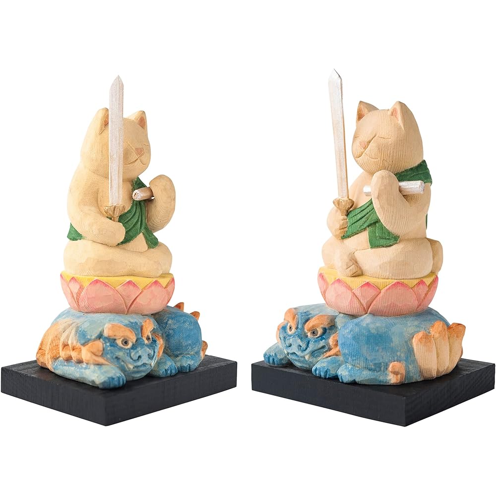 Cat Buddha Manjushri Bodhisattva (Guardian Principal Image of the Year of the Rabbit) Buddha Shop Sakai Prototype Supervision_Twelve Zodiac Guardian Statue Buddha Statue Maneki Cat Maneki Cat Ornament (NB8 Monju