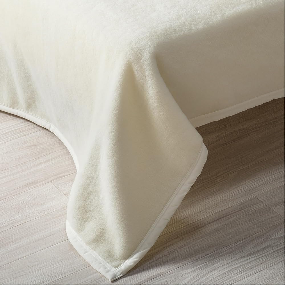 nishikawa [Nishikawa] Wool Meyer Blanket Single Washable Lightweight Type LP3665 Winter Three Pure Made in Japan Izumiotsu Ivory FQ03013000