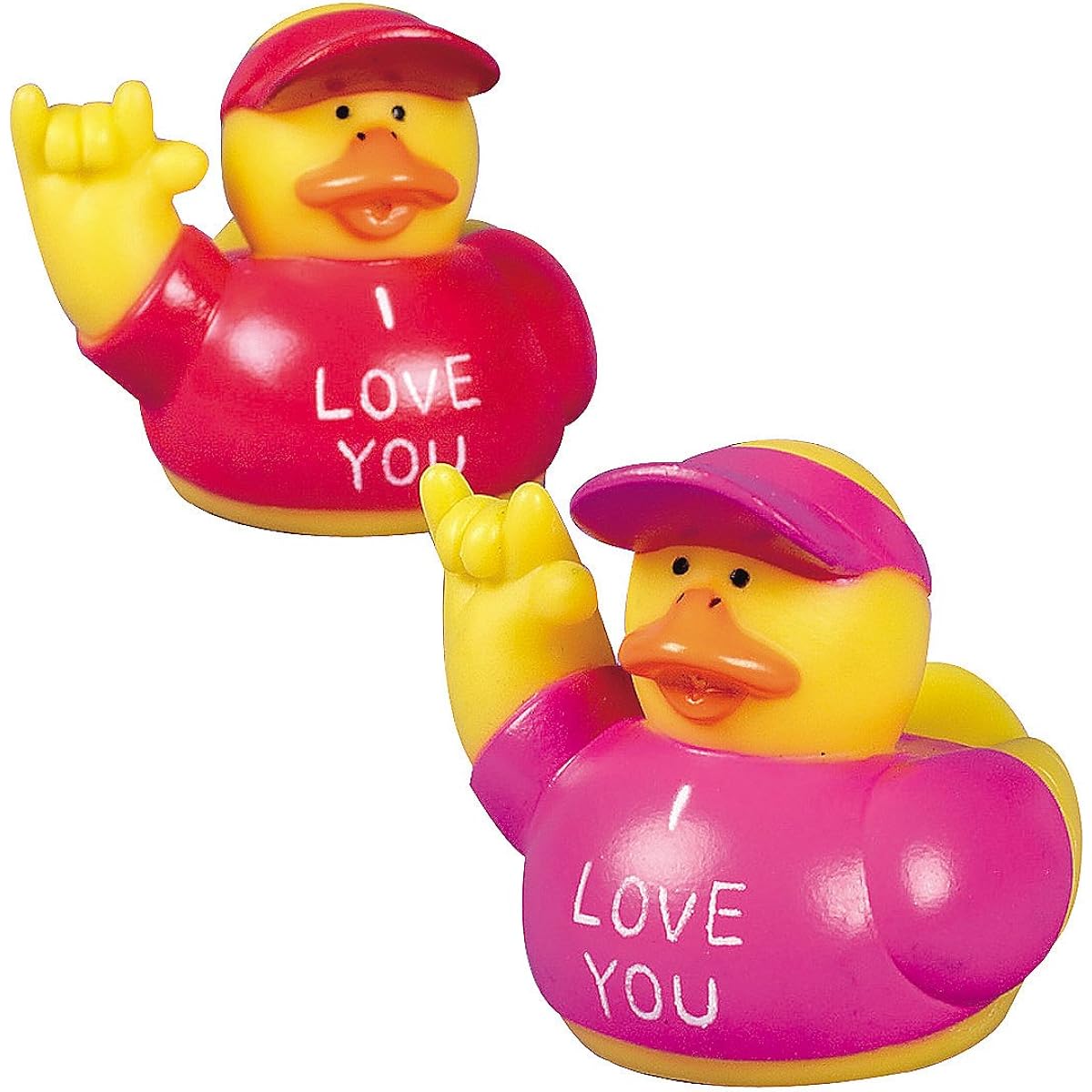Fun Express - "i Love You Rubber Ducks Valentine's Day - Toys - Character Toys - Rubber Ducks - Valentine's Day - 12 Pieces