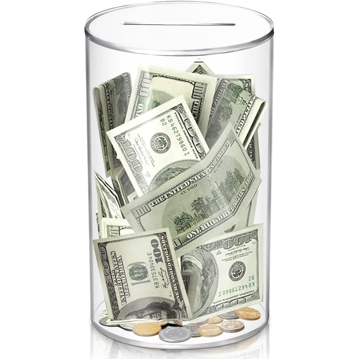 hizgo Adult Piggy Bank, Unopenable Piggy Bank, Transparent Piggy Bank, For Adults/Children