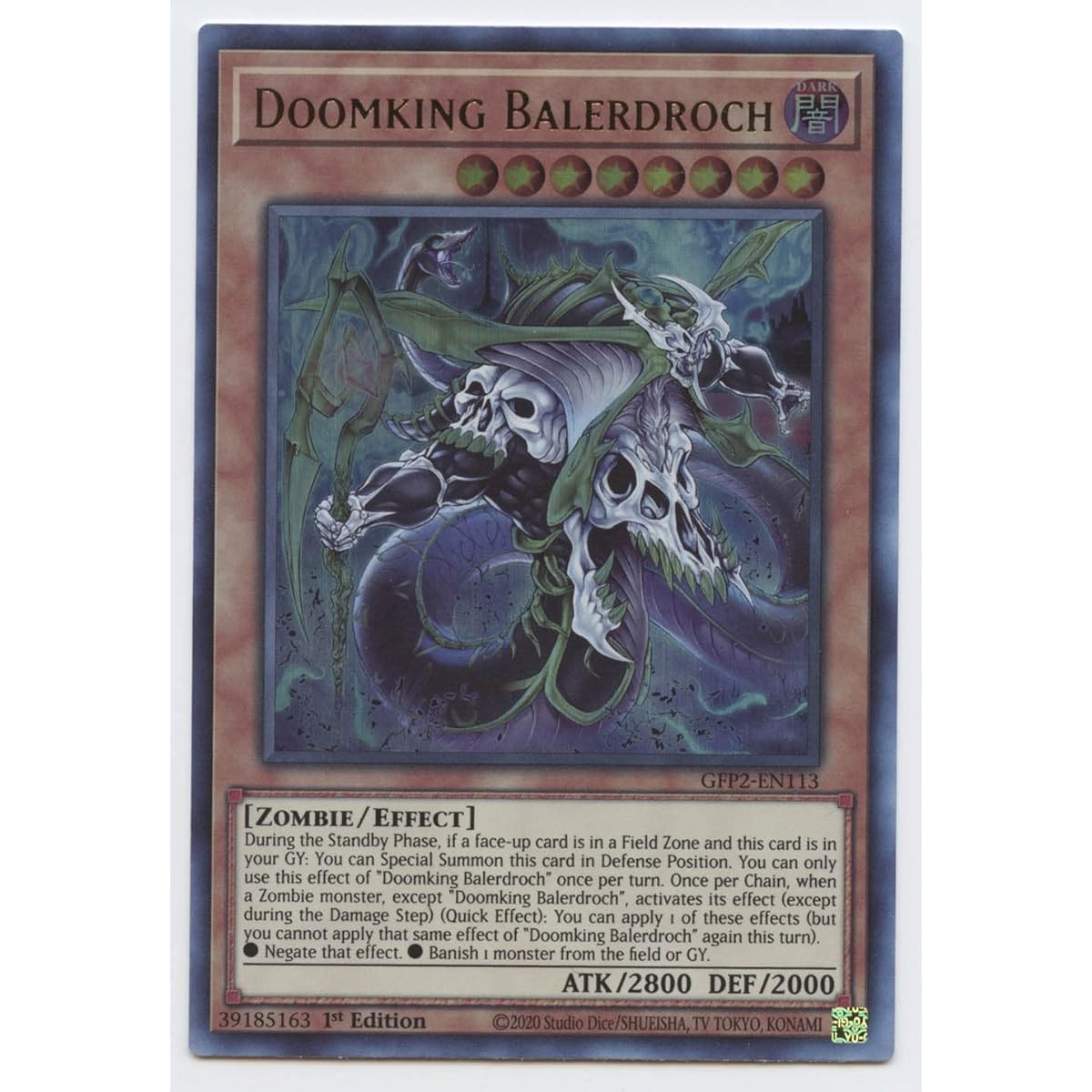 Doomking Balerdroch - GFP2-EN113 - Ultra Rare - 1st Edition