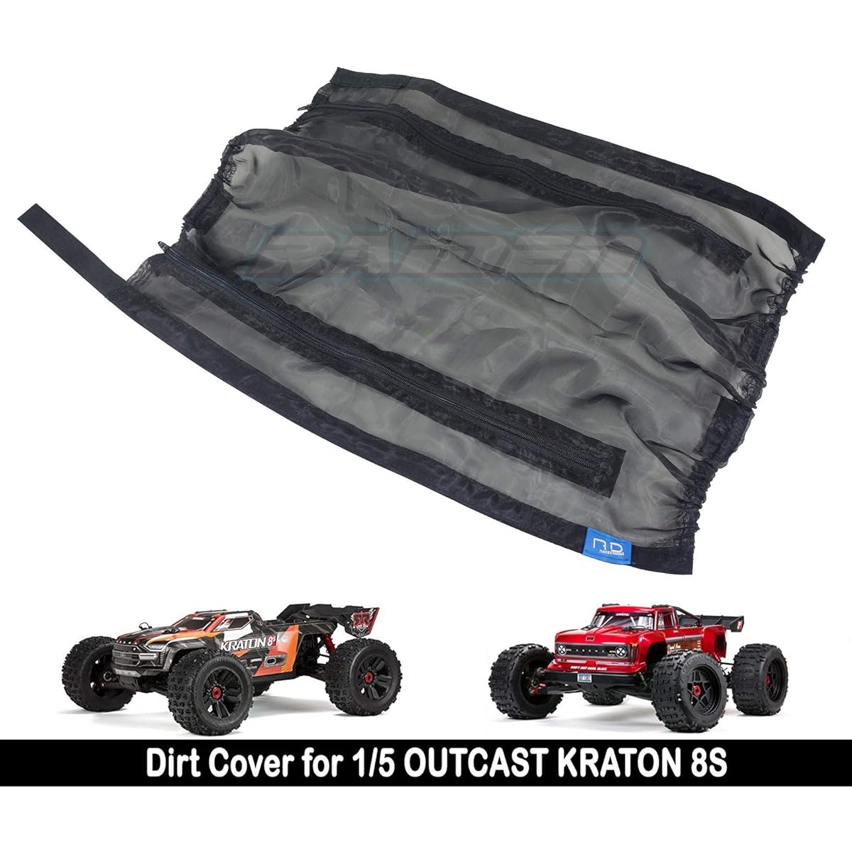 Raidenracing Chassis Lock Snow Leaves Mud Dust Protection Guard Cover for Arrma 1/5 Outcast KRATON 8S