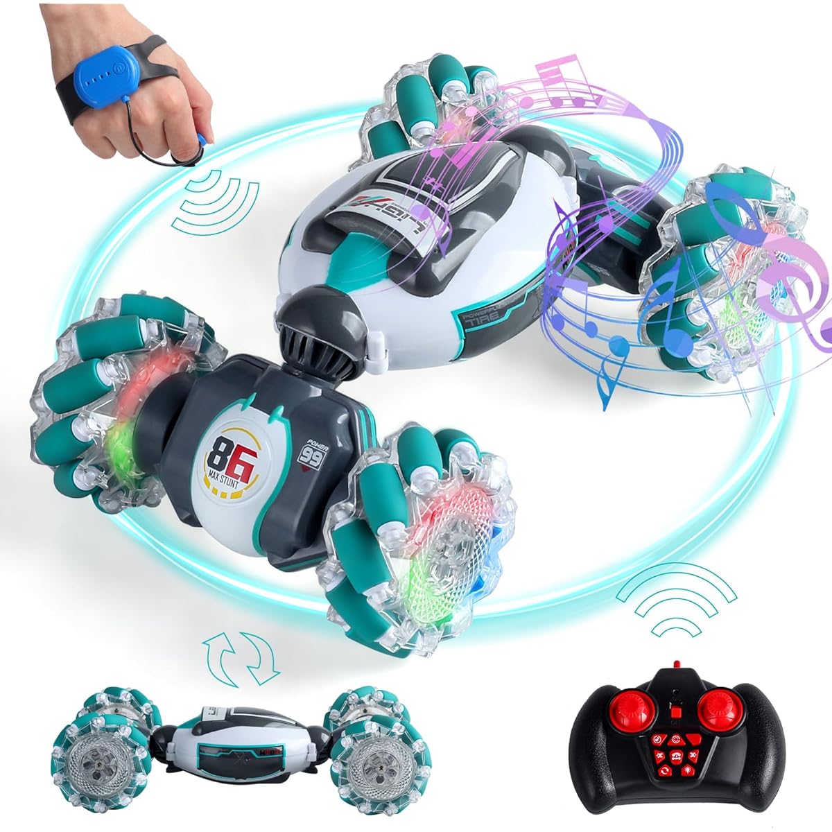 Snowall Gesture Sensing RC Stunt Car 4WD Vehicle Remote Control Car Toys for 6 7 8 9 10 11 12-13 Year Old Boys & Girls, Great Birthday Gift for Kids