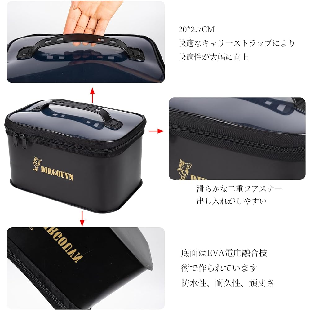 Tackle Box Set of 3/1 Piece EVA Mini Bucket Tackle Case Lure Case Transparent Top Lid Multifunctional Fishing Fishing Tackle Fishing Case Storage Container Bucket Tackle Bag Reel Case Worm Lure BOX