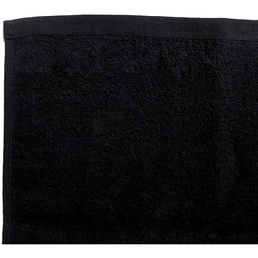 Luxury Hand Towel 120 Momme (Black) Set of 60 [Commercial Towel] [Commercial Hand Towel] [Professional Towel] [Commercial Towel] (Black, Black)