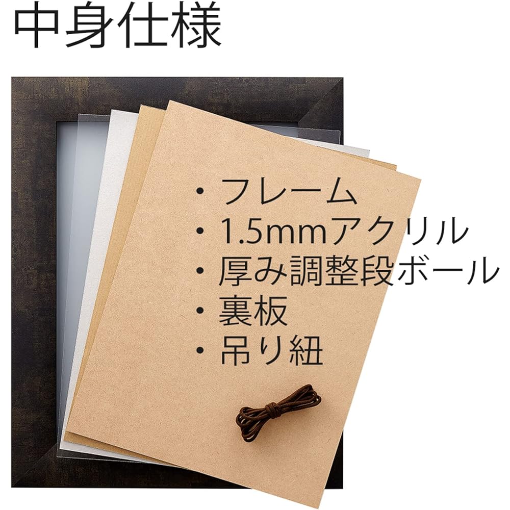 Aluna Aluminum Picture Frame Rectangle DL Sotatsu Mengatsu 700x350 15146