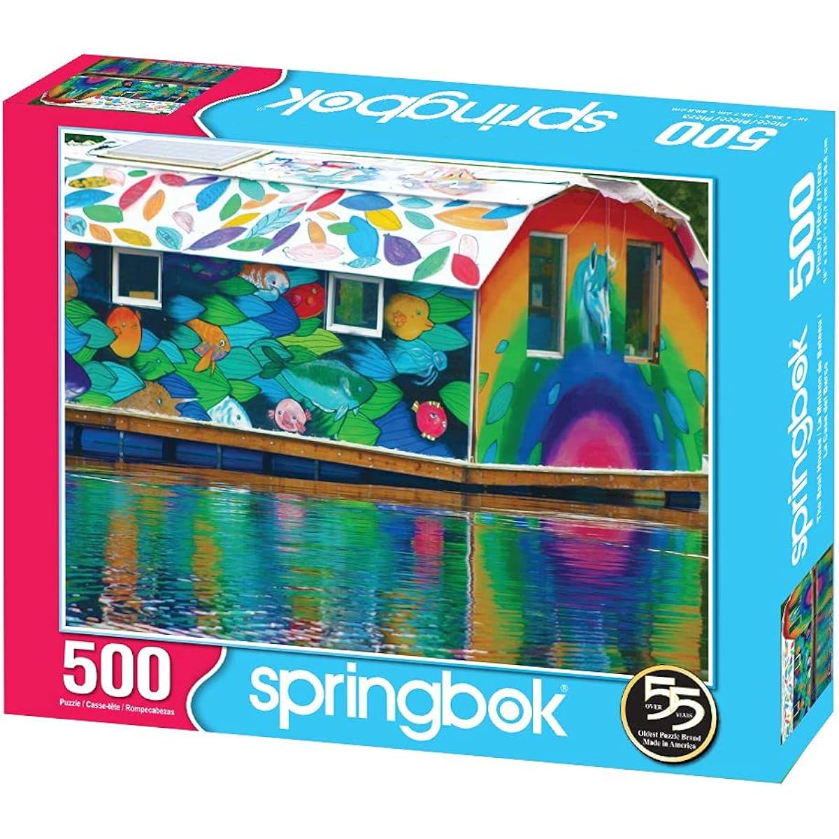 Springbok 500 Piece Jigsaw Puzzle Boat House - Made in the USA 500 Multi