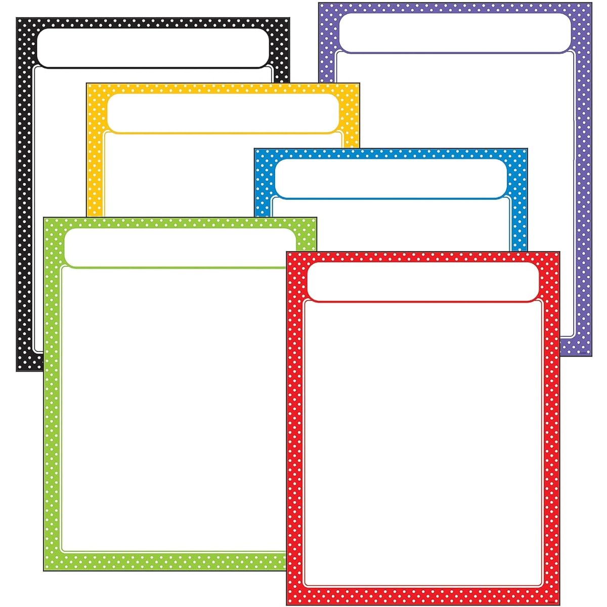 Polka Dots Learning Charts