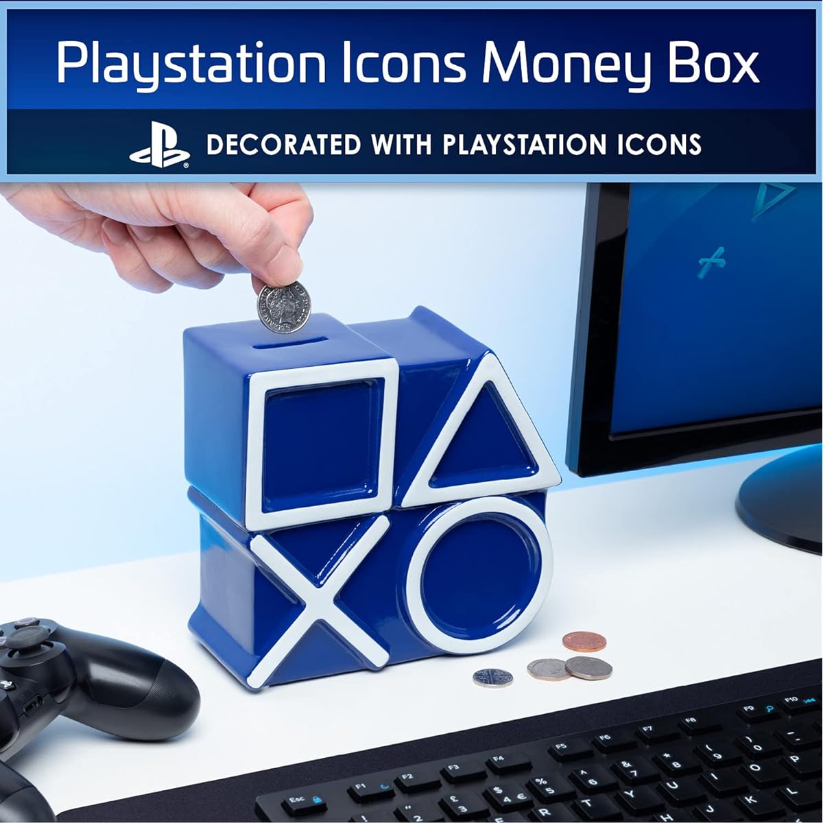 Paladone PlayStation Piggy Bank Standard Multicolor