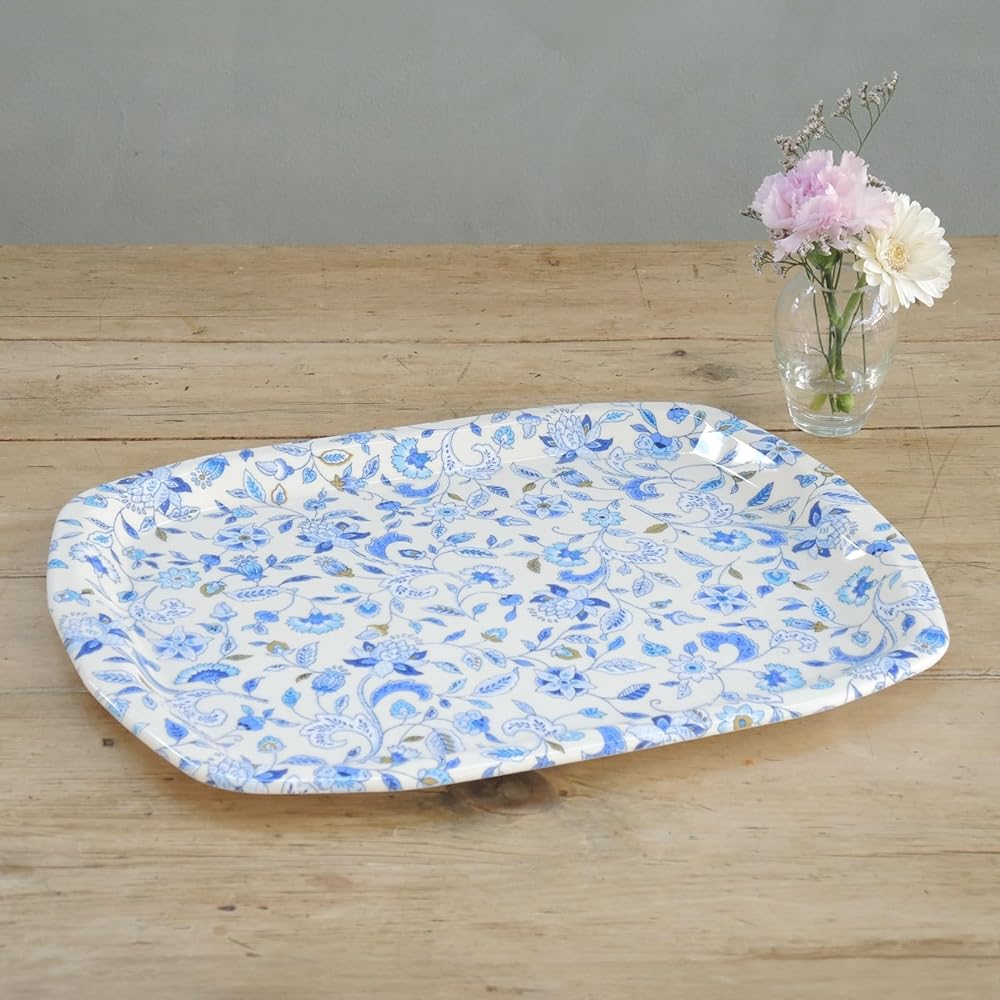 Kawashima Textile Cercon MINTON Minton Tray Hardwick Blue Large JN1540 Made in Japan