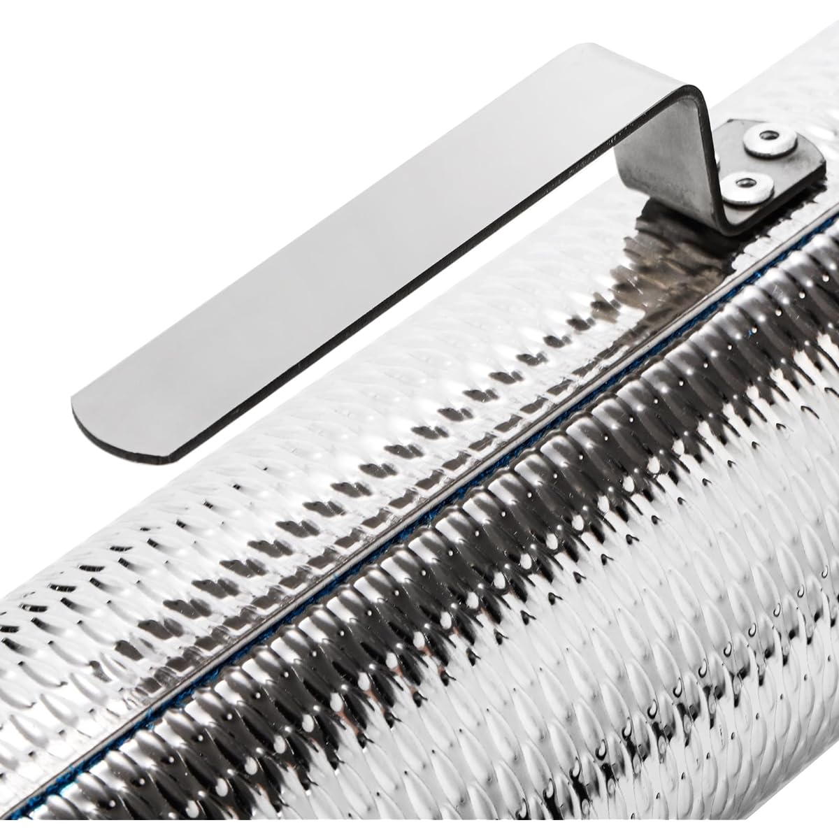 SOUJOY Guiro Musical Instrument Stainless Steel Guiro Shaker with 2 Scrapers 15" x 3" Latin Percussion Instrument Professional Band Accompaniment Sand Hammer for Musical Instrument Training
