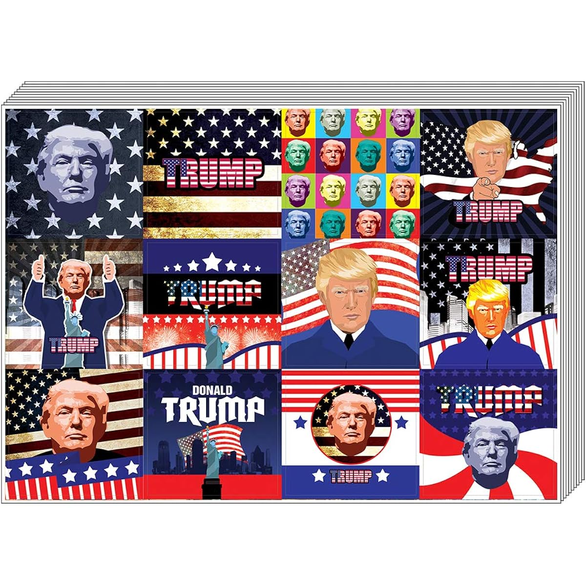 United States Presidential Collector's Stickers (2 sets) 10-sheets