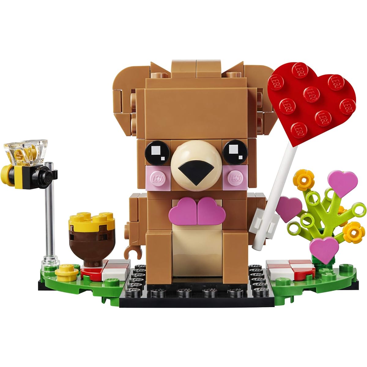 LEGO BrickHeadz Valentine's Day Bear 40379 Building Kit (150 Pieces)