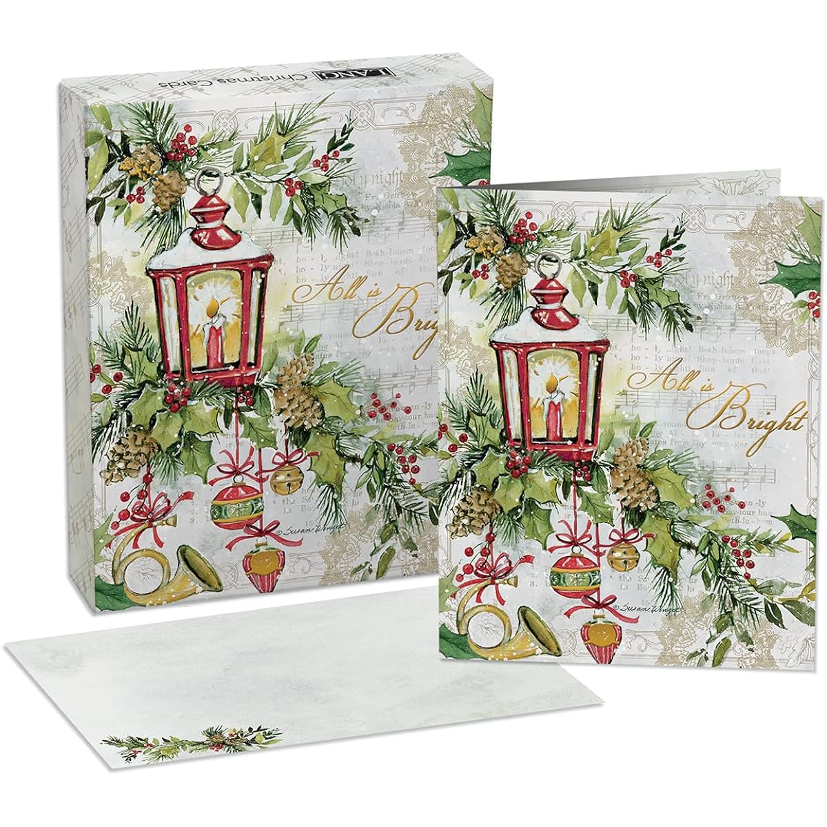 LANG All Is Bright Boxed Christmas Card (1004891)
