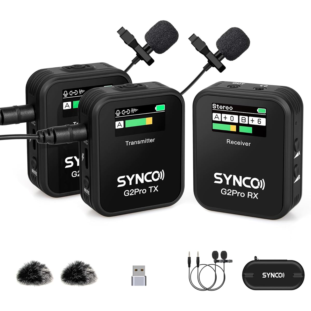 , volume adjustment, noise canceling function, 3 modes, small and lightweight, easy to carry, compatible with SLR cameras/iPhone/Android/PC/action cameras, external microphone, lapel microphone - wireless - external microphone - SLR - lavalier microphone