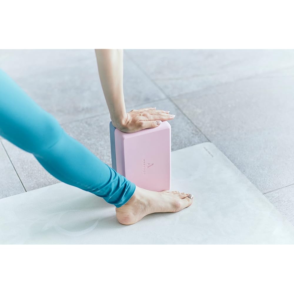 ayayoga BLOCK Yoga Block Produced by Yoga Creator aya Boxed EVA Yoga Block Posture Support Pink x Gray