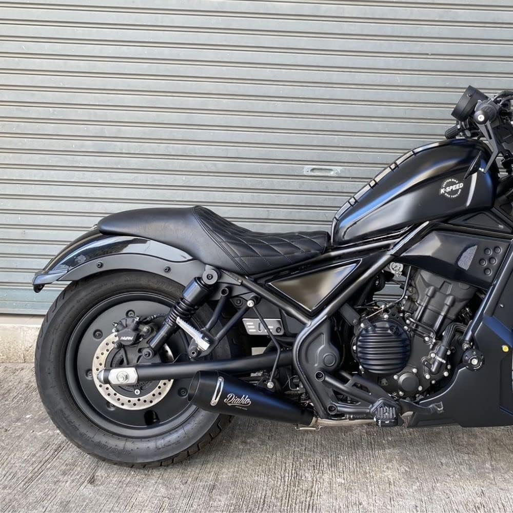 Honda Rebel 250 Muffler RB0150/Diablo Custom Works Exhaust Full System Dark Thunder For Rebel300 Year 2016-2021