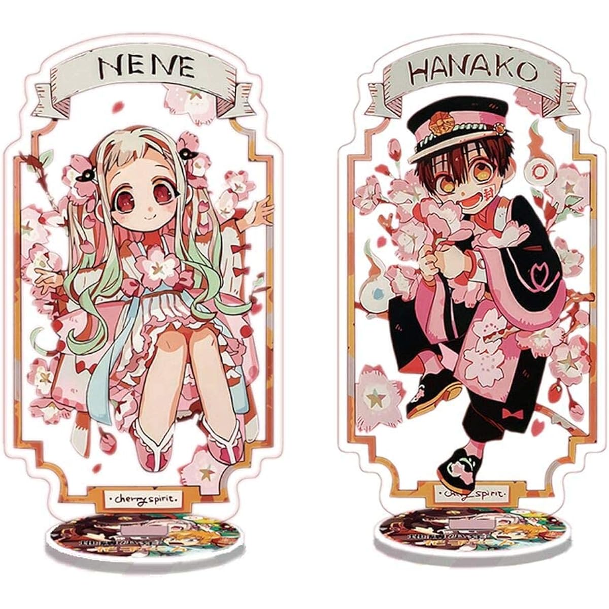 2 Pieces Anime Hanako-kun Standing Figure Yashiro Nene Cosplay Stand Figure Acrylic (1286-02)