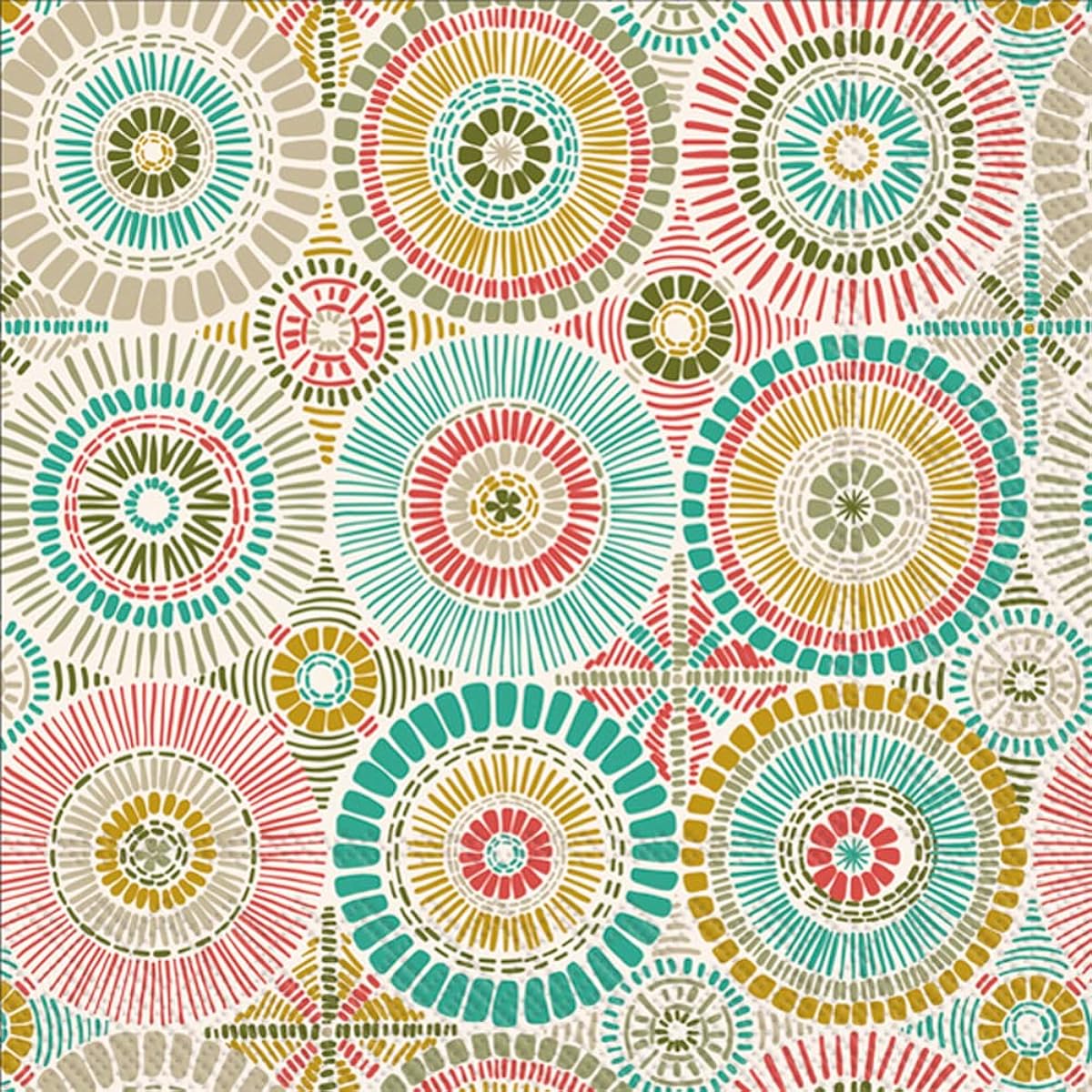 Boston International IHR 3-ply Paper Napkins, Everyday Design, 16-Piece, Guest Size, Disco