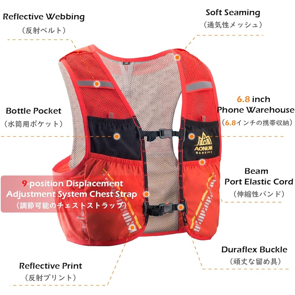 TRIWONDER Trail Running Bag Hydration Pack Trail Running Bag Running Vest Marathon Rucksack Backpack