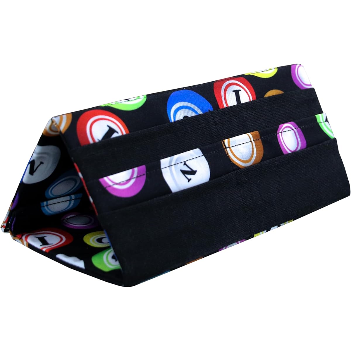 Foldable Hands Free Playing Cards and Bingo Pull Tabs Holder for Kids and Adults (Bingo Balls)