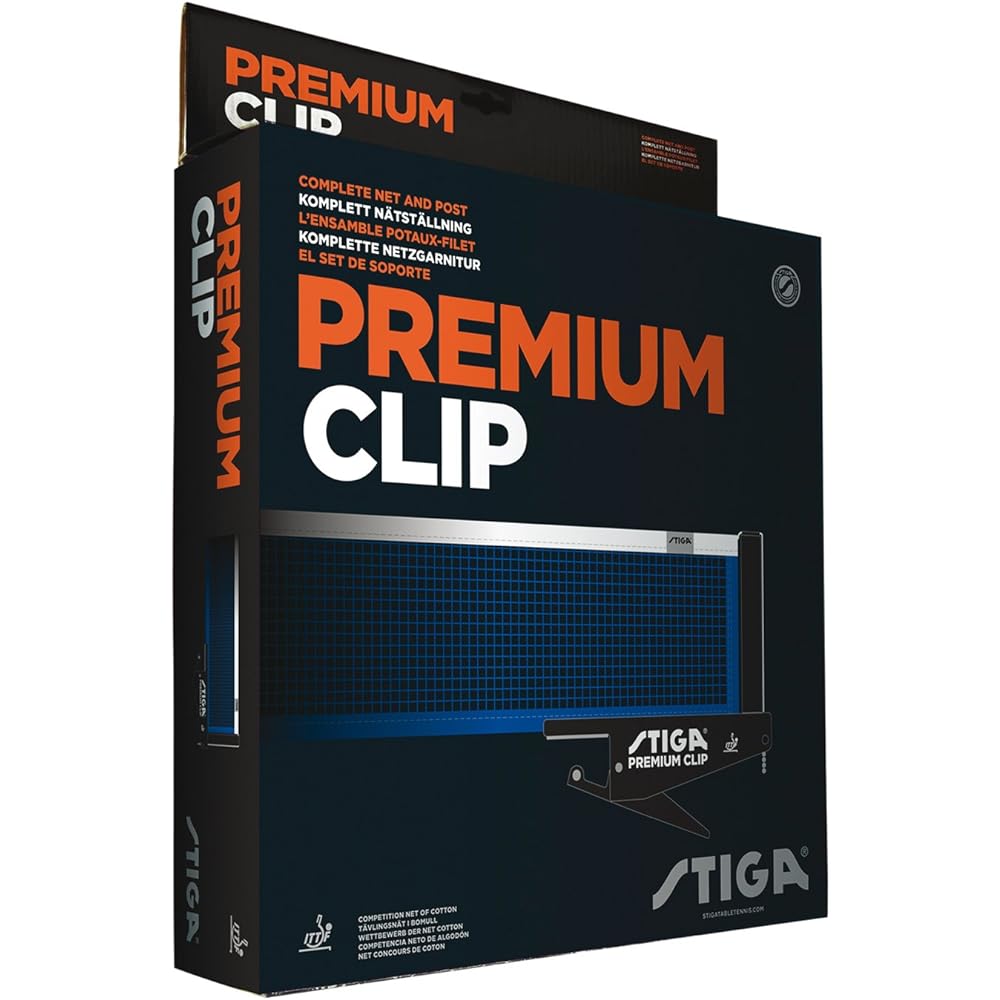 STIGA Table Tennis Premium Clip (Net & Support) 6390-00