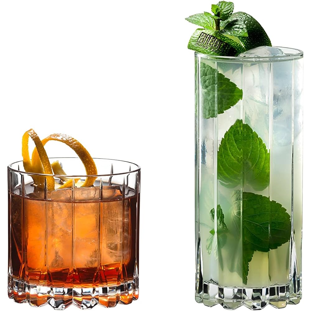 Riedel [Genuine] Glass Set of 8 Drink Specific Glassware Rock & Highball Set (8 pieces) 5417/57