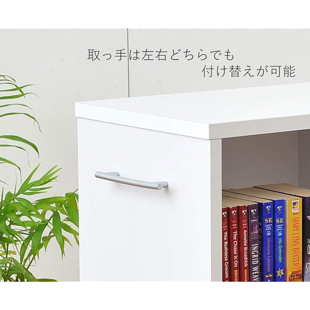 YAMAZEN Closet Storage Rack with Casters (Width 26) White CSR-7526(WH)