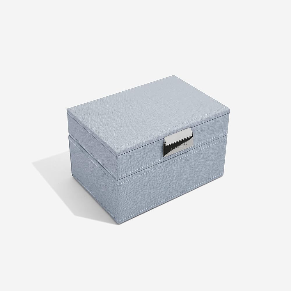 STACKERS LONDON Mini Jewelry Box 2-SET Dusky Blue/Stackers DUSKY BLUE Mini Jewelry Box 2-SET