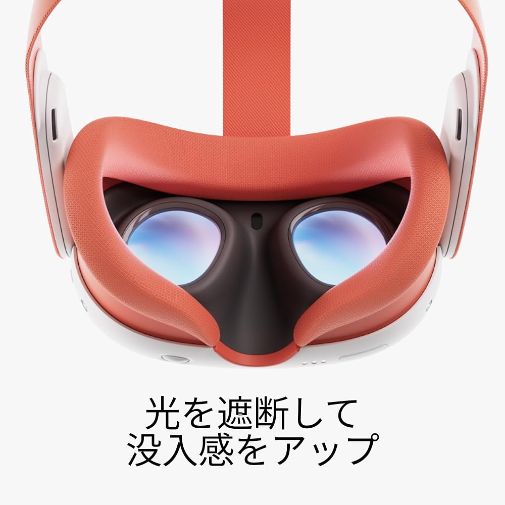 Meta Quest 3 face part & head strap (blood orange)