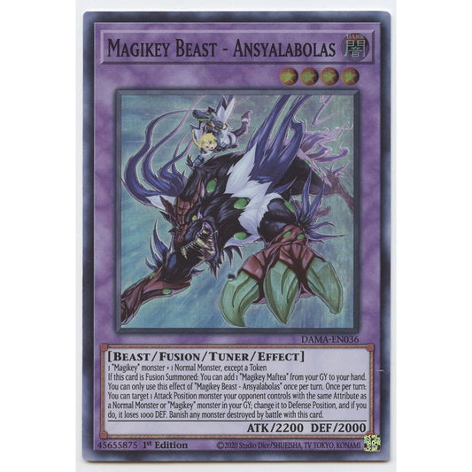 Magicy Beast - Ansha Labora - DAMA-EN036 - Super Rare - First Edition.