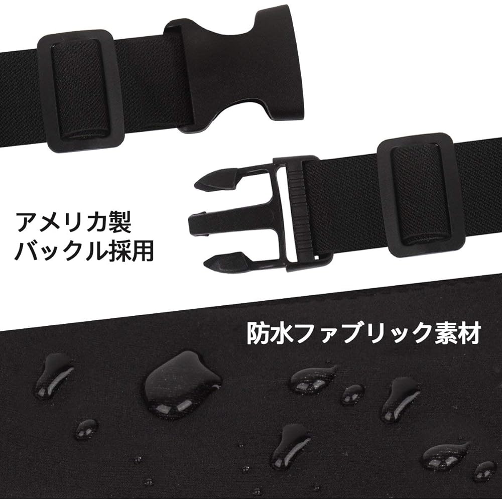 PYFK Running Pouch Lightweight Waterproof Waist Pouch Compatible with iPhone and Smartphone Running Pouch Thin Stylish Men's Women's