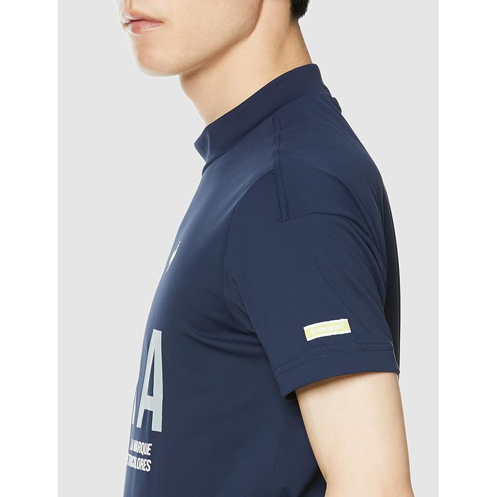 [Le Coq Sportif Golf] Short Sleeve Shirt Sweat Absorbent Quick Drying UPF50 Mock Neck Golf QGMVJA04 Men's