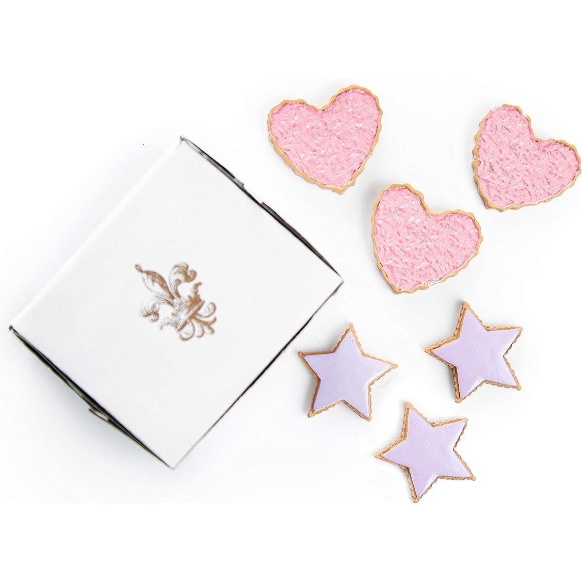 The Queen's Treasures Bakery Collection 6pc 18-Inch Doll Cookies. Gingerbread, Heart and Star Shaped Frosted Cookies For