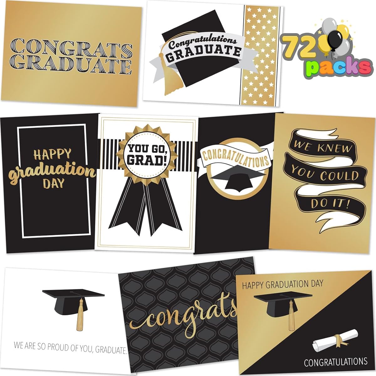 Graduation Card Gold