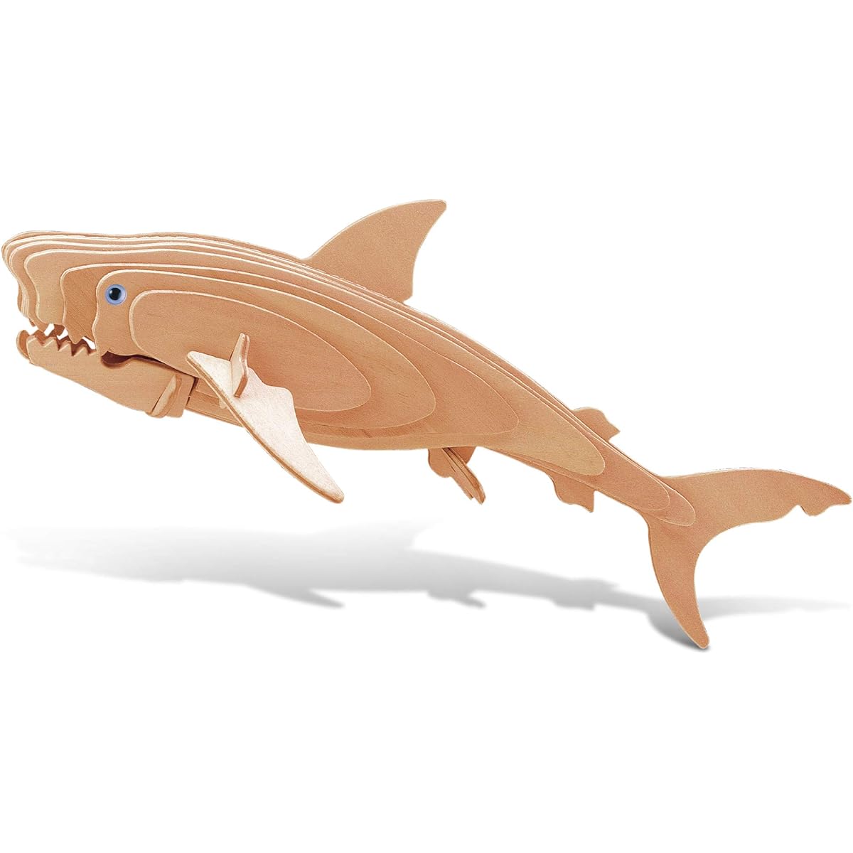 Great White Shark 3D Woodcraft Construction Puzzle Kit