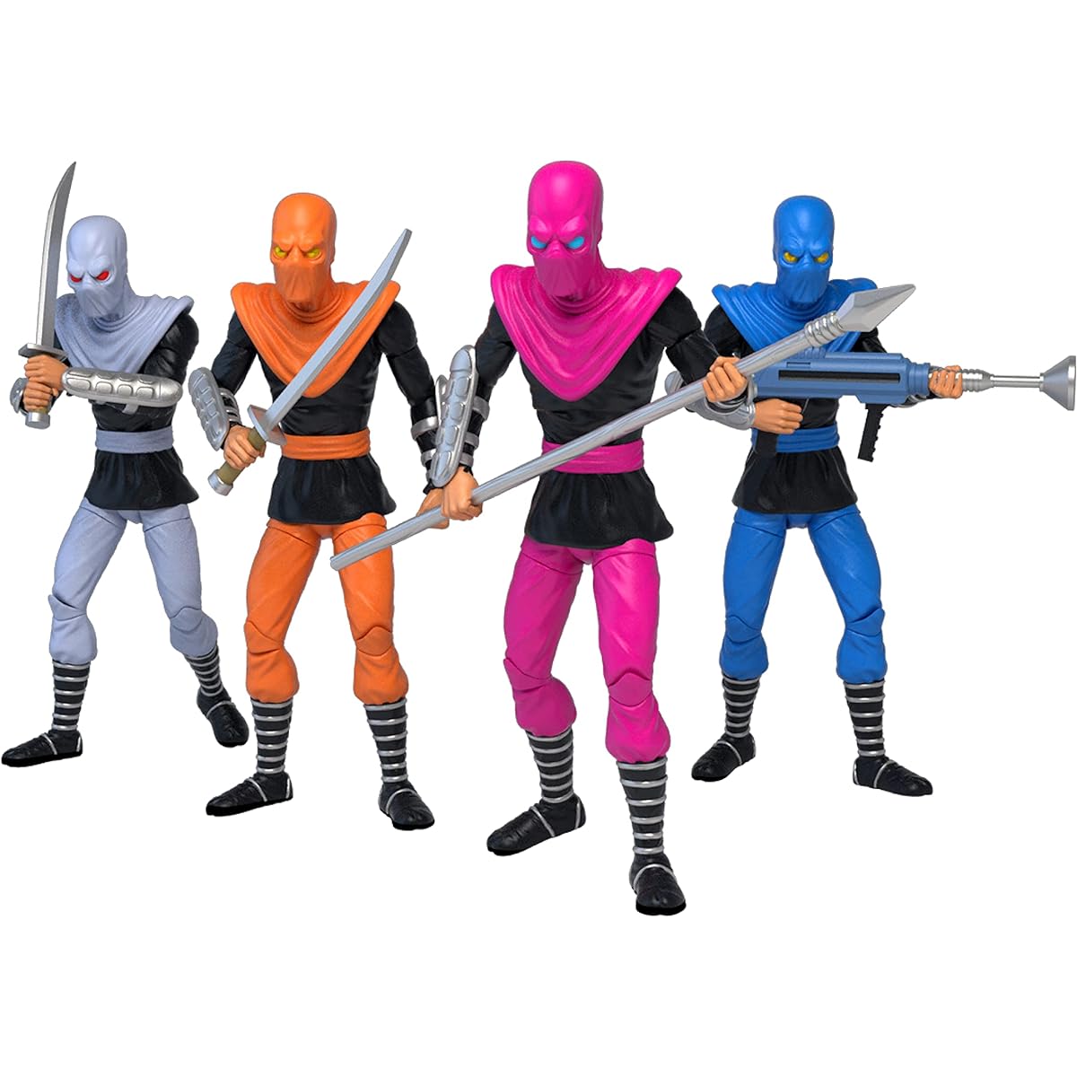 The Loyal Subjects Teenage Mutant Ninja Turtles The Foot Clan BST AXN 5" Action Figure 4 Pack